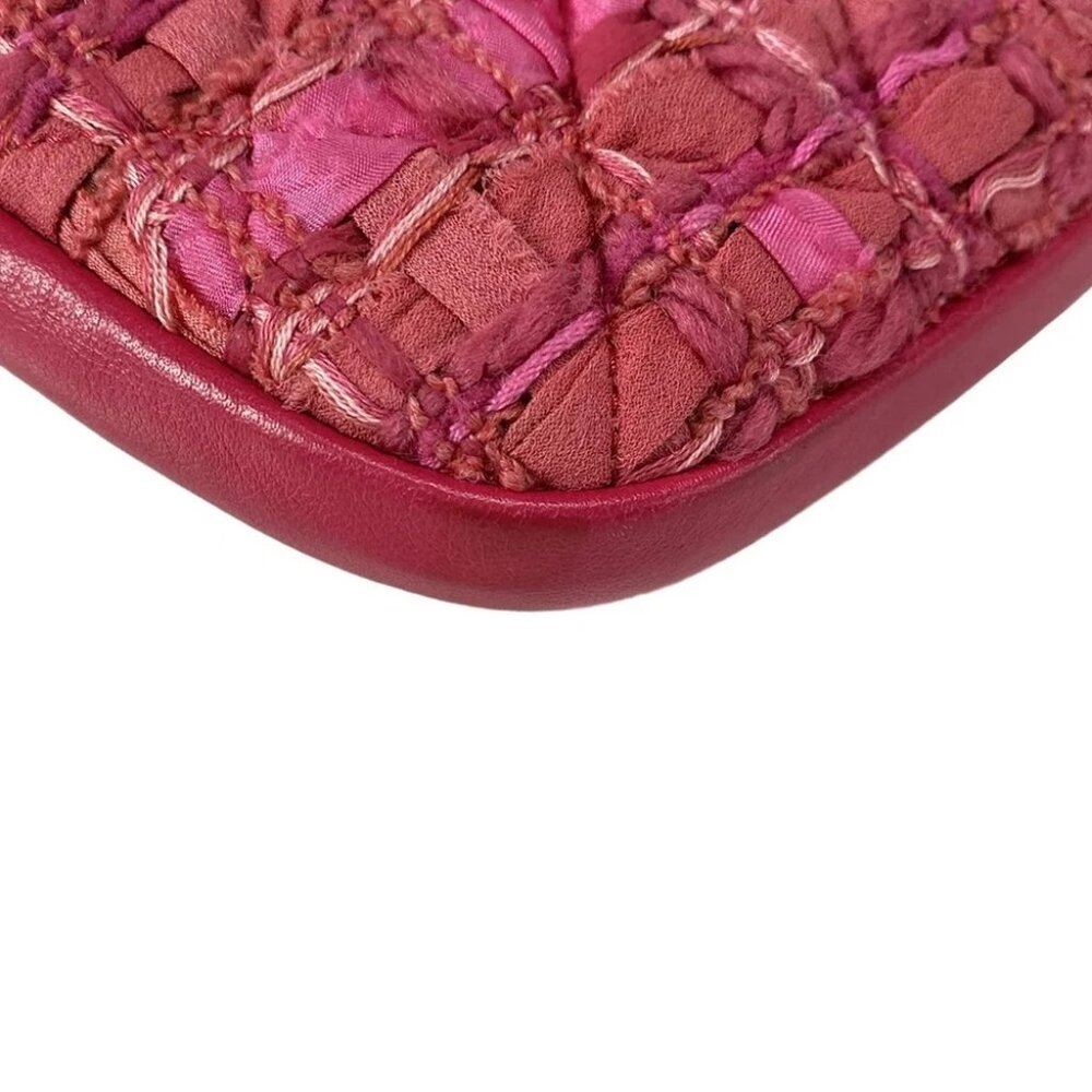 CHANEL Girl Chanel Pink Tweeds Lambskin Shoulder Bag gold hardware - Picture 8 of 16